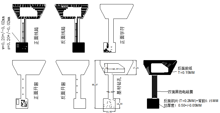 電商ERP組件化柔性線路板手持終端數(shù)據(jù)采集器分層圖